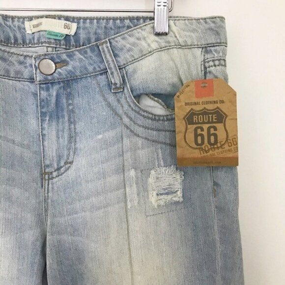 Route 66 Jeans Original Clothing Classic Fit Straight Distressed Size 10 New - Picture 6 of 12